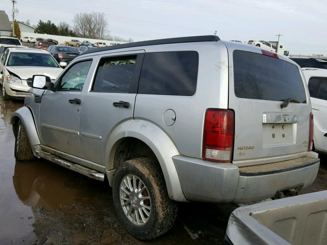 1D8GU58607W622180 - 2007 DODGE NITRO R/T SILVER photo 3