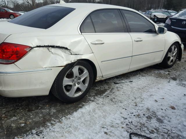 JH4KB16535C014183 - 2005 ACURA RL WHITE photo 9