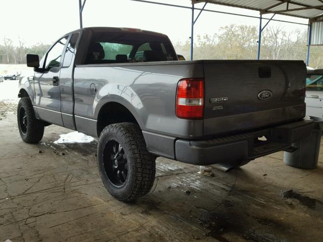 1FTRF12W45NA39519 - 2005 FORD F150 Szary zdjęcie 3