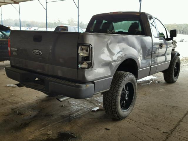 1FTRF12W45NA39519 - 2005 FORD F150 GRAY photo 4