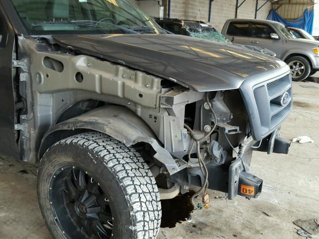 1FTRF12W45NA39519 - 2005 FORD F150 GRAY photo 9