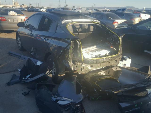 JTDKARFP1H3035087 - 2017 TOYOTA PRIUS PRIM გრაფიტი ფოტო 3