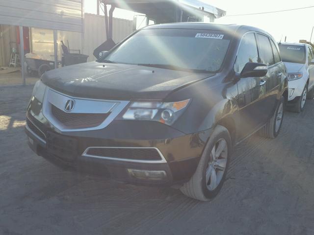 2HNYD2H69BH508388 - 2011 ACURA MDX TECHNO BLACK photo 2