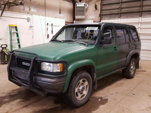 JACDJ58V4T7913138 - 1996 ISUZU TROOPER S GREEN photo 2