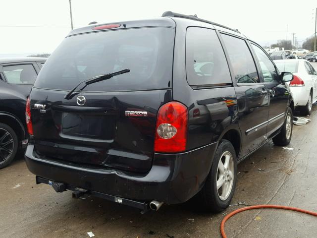 JM3LW28A430374479 - 2003 MAZDA MPV WAGON BLACK photo 4