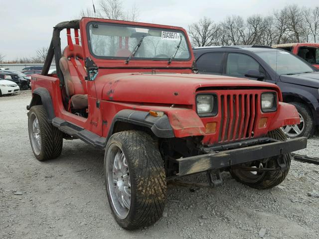 2J4FY29T7LJ525507 - 1990 JEEP WRANGLER / RED photo 1