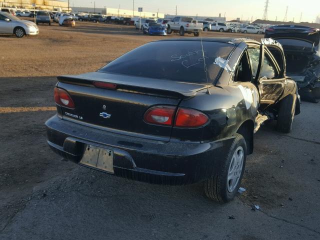 1G1JS124127478970 - 2002 CHEVROLET CAVALIER L BLACK photo 4