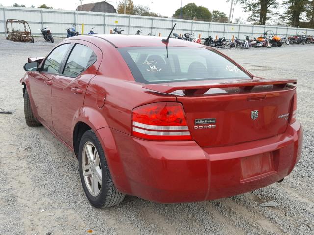 1B3LC56BX9N523179 - 2009 DODGE AVENGER SX BURGUNDY photo 3