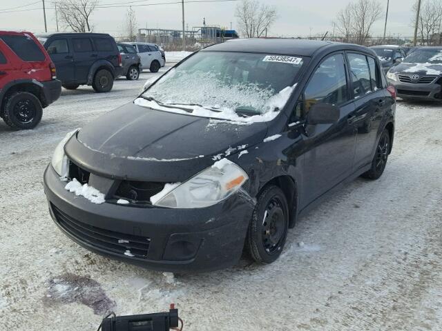 3N1BC13E27L361761 - 2007 NISSAN VERSA S BLACK photo 2