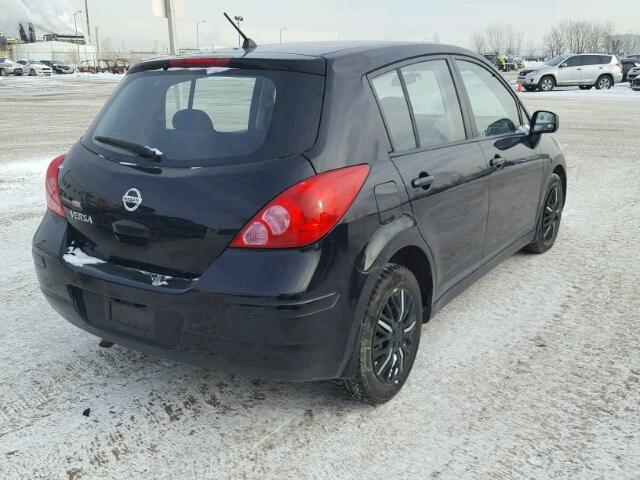 3N1BC13E27L361761 - 2007 NISSAN VERSA S BLACK photo 4