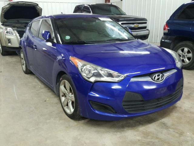 KMHTC6AD3CU075115 - 2012 HYUNDAI VELOSTER B BLUE photo 1