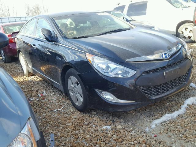 KMHEC4A4XCA033152 - 2012 HYUNDAI SONATA HYB BLACK photo 1