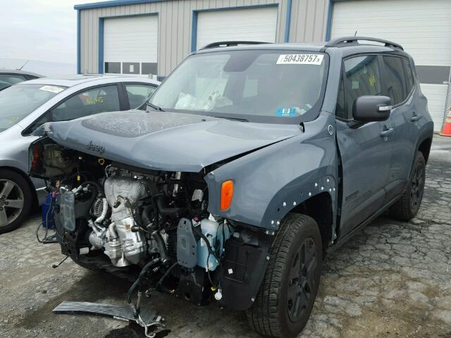 ZACCJBCB8HPF63189 - 2017 JEEP RENEGADE T GRAY photo 2