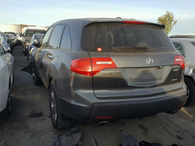 2HNYD28537H537223 - 2007 ACURA MDX SPORT BLACK photo 3