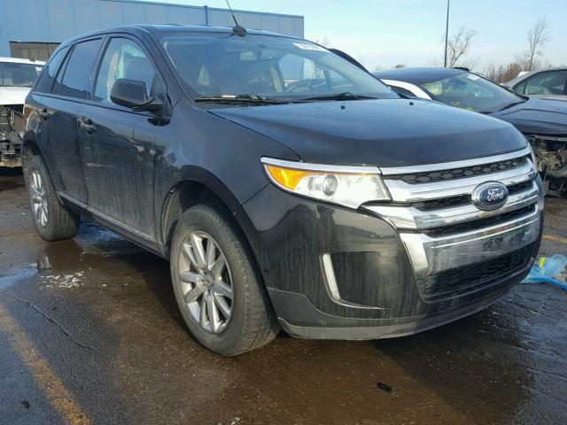 2FMDK4JC6CBA90023 - 2012 FORD EDGE SEL BLACK photo 1