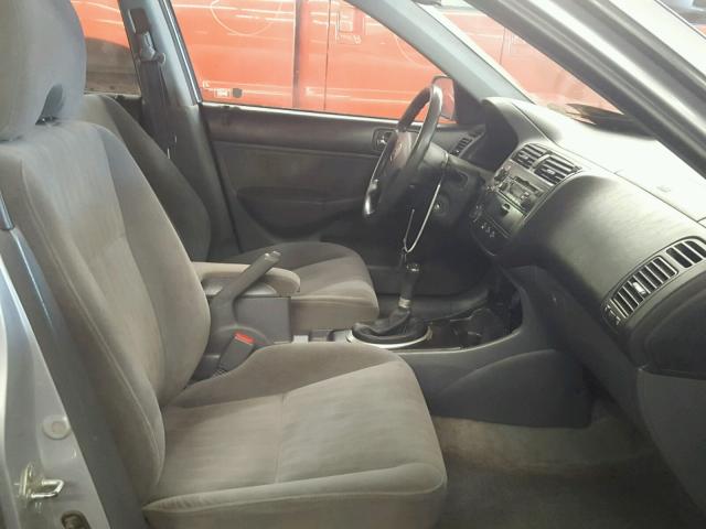 2HGES25724H555763 - 2004 HONDA CIVIC EX 银色 照片 5