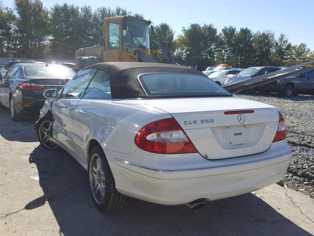 WDBTK56F69T101683 - 2009 MERCEDES-BENZ CLK 350 WHITE photo 3