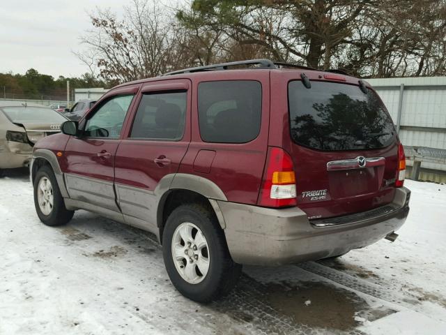 4F2CZ96193KM00963 - 2003 MAZDA TRIBUTE ES MAROON photo 3