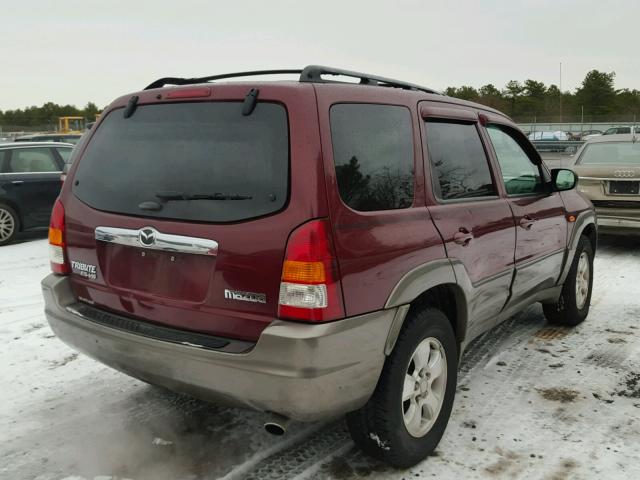 4F2CZ96193KM00963 - 2003 MAZDA TRIBUTE ES MAROON photo 4