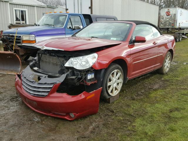 1C3LC55R28N689776 - 2008 CHRYSLER SEBRING TO RED photo 2