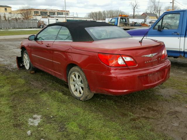 1C3LC55R28N689776 - 2008 CHRYSLER SEBRING TO RED photo 3