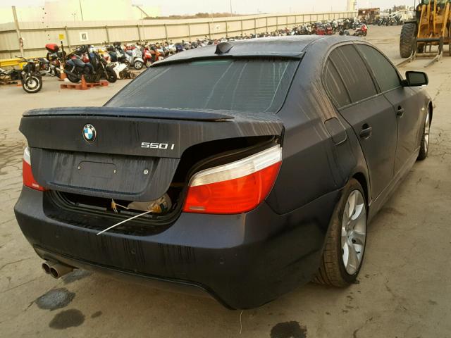 WBANW535X8CT48341 - 2008 BMW 550 I BLACK photo 4