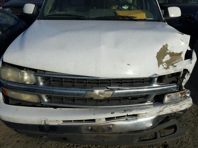 1GNEC13T14R251420 - 2004 CHEVROLET TAHOE C150 WHITE photo 7