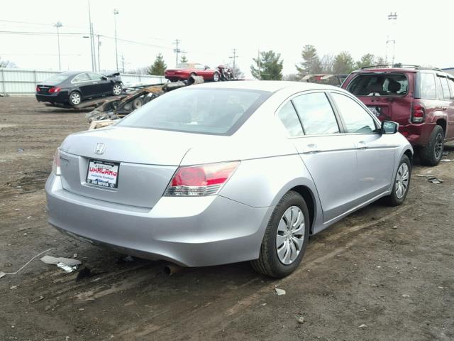 1HGCP26379A011026 - 2009 HONDA ACCORD LX SILVER photo 4