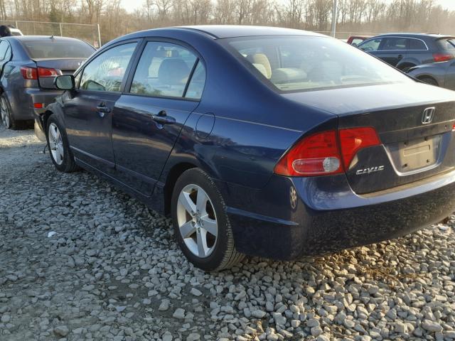 1HGFA168X6L067935 - 2006 HONDA CIVIC EX 蓝色 照片 3