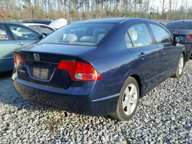 1HGFA168X6L067935 - 2006 HONDA CIVIC EX BLUE photo 4