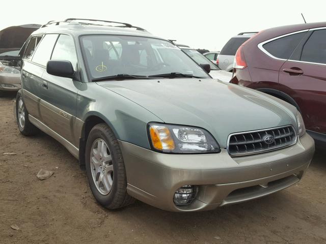 4S3BH675837657338 - 2003 SUBARU LEGACY OUT GREEN photo 1