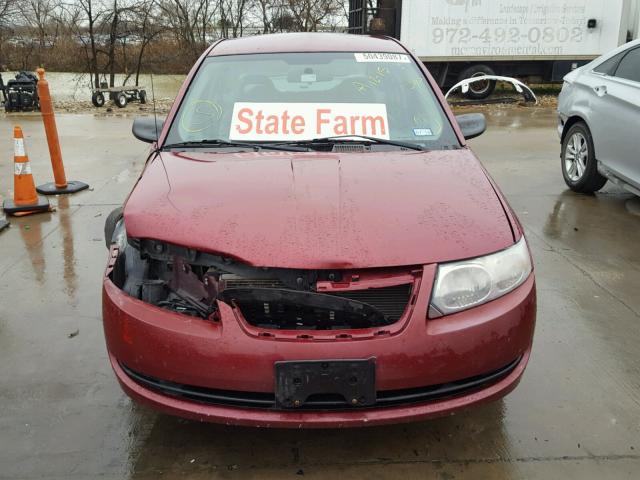 1G8AJ55F17Z123463 - 2007 SATURN ION LEVEL RED photo 9