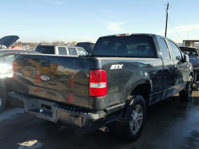 1FTRX12W58FB99145 - 2008 FORD F150 BLACK photo 4