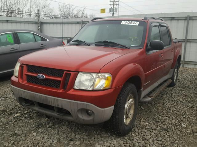 1FMZU67E21UC38244 - 2001 FORD EXPLORER S RED photo 2