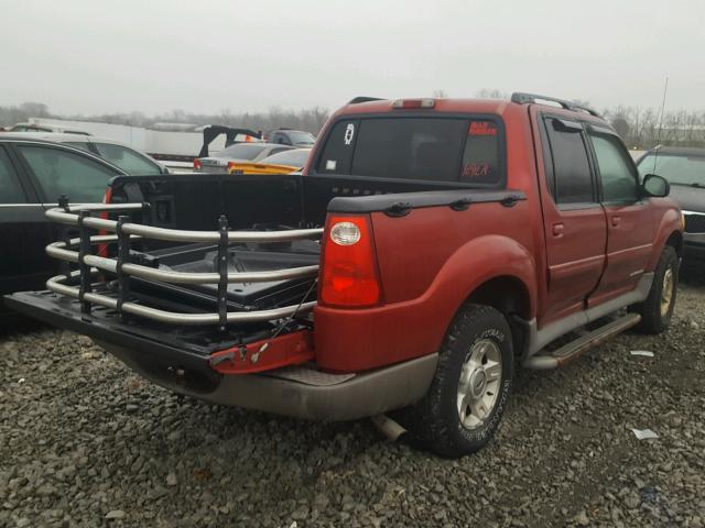 1FMZU67E21UC38244 - 2001 FORD EXPLORER S RED photo 4