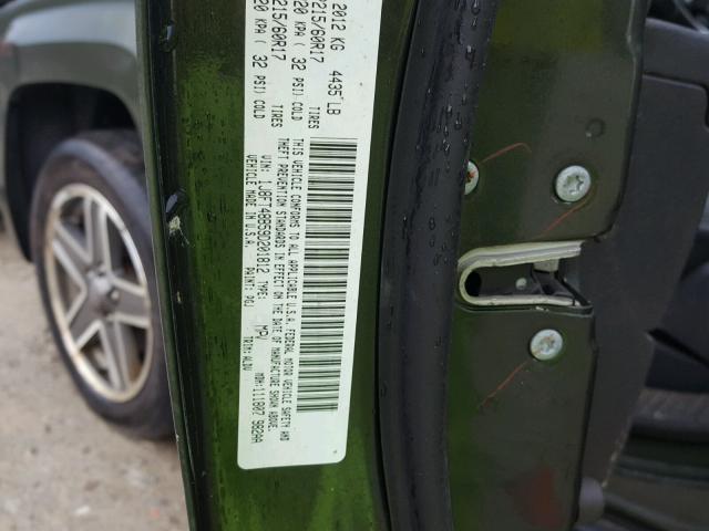 1J8FT48B59D201812 - 2009 JEEP PATRIOT LI GREEN photo 10