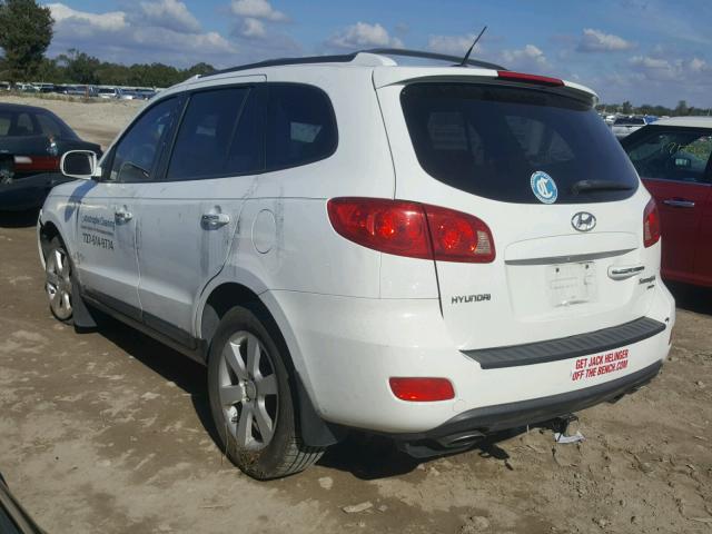 5NMSH13E37H120156 - 2007 HYUNDAI SANTA FE S WHITE photo 3