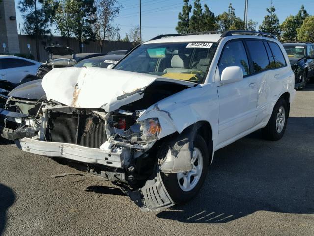 JTEDD21A560147041 - 2006 TOYOTA HIGHLANDER WHITE photo 2