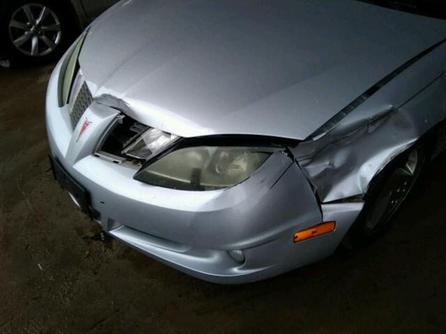 1G2JB12F547265570 - 2004 PONTIAC SUNFIRE SILVER photo 9