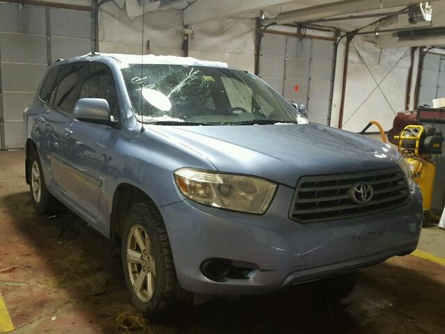 JTEES41A892131835 - 2009 TOYOTA HIGHLANDER BLUE photo 1