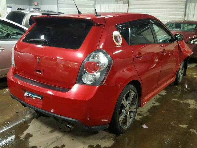 5Y2SR6E0XAZ405533 - 2010 PONTIAC VIBE GT RED photo 4