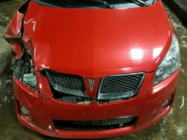 5Y2SR6E0XAZ405533 - 2010 PONTIAC VIBE GT RED photo 7