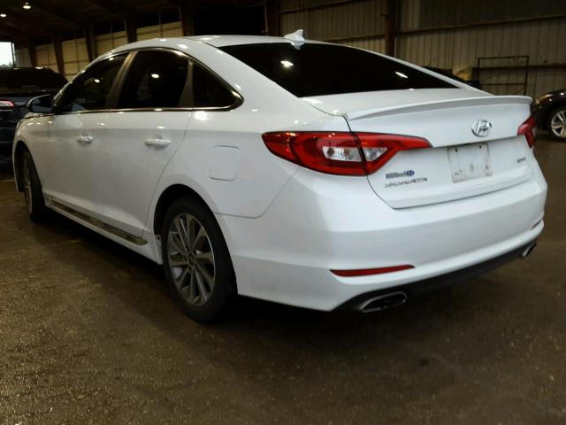 5NPE34AFXFH236304 - 2015 HYUNDAI SONATA SPO WHITE photo 3