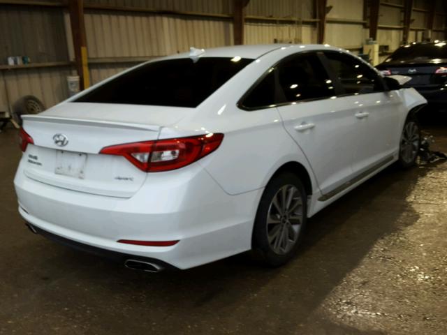 5NPE34AFXFH236304 - 2015 HYUNDAI SONATA SPO WHITE photo 4