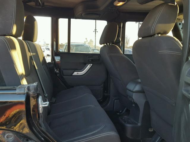 1C4BJWEG2DL521112 - 2013 JEEP WRANGLER U BLACK photo 6