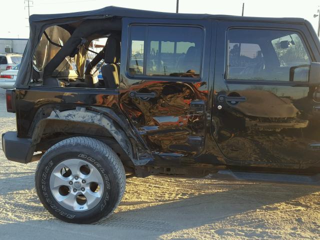 1C4BJWEG2DL521112 - 2013 JEEP WRANGLER U BLACK photo 9