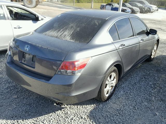 1HGCP26478A093850 - 2008 HONDA ACCORD LXP GRAY photo 4