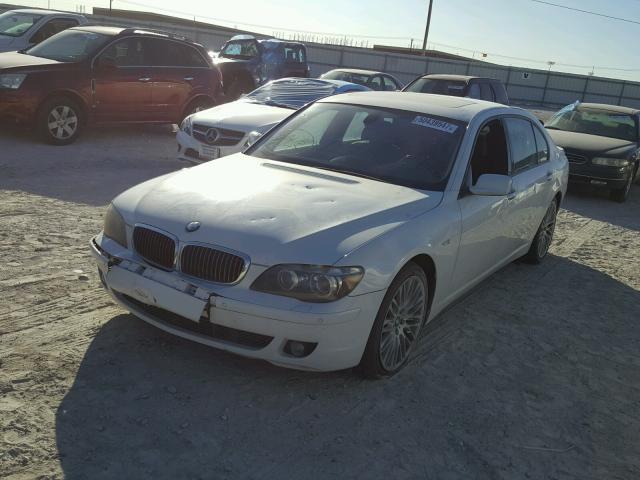 WBAHN83508DT82347 - 2008 BMW 750 LI WHITE photo 2