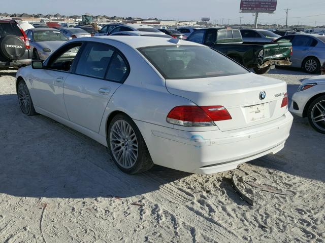 WBAHN83508DT82347 - 2008 BMW 750 LI WHITE photo 3