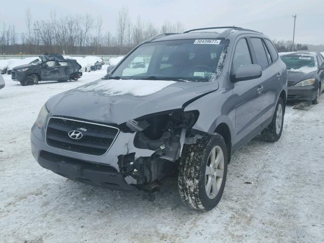 5NMSH73E48H157382 - 2008 HYUNDAI SANTA FE S SILVER photo 2